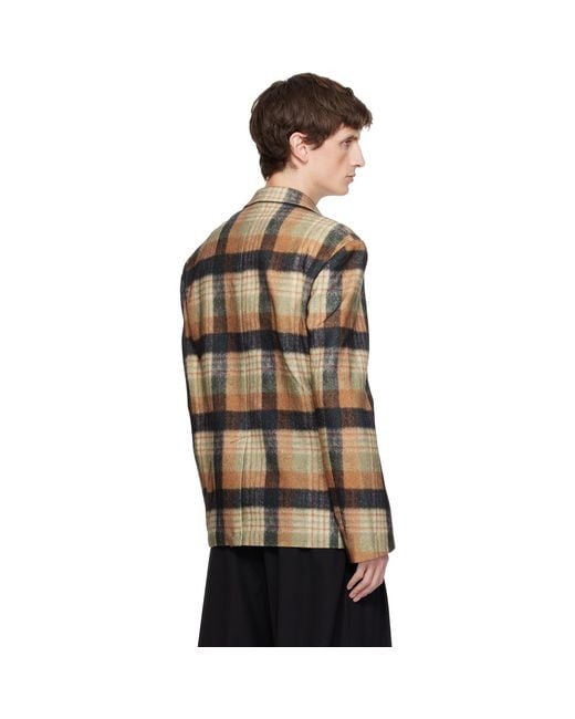 Dries Van Noten Black Boxy Wool Blazer for men
