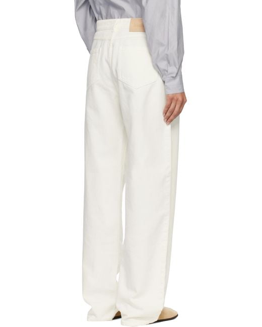 Max Mara White Mirna Jeans