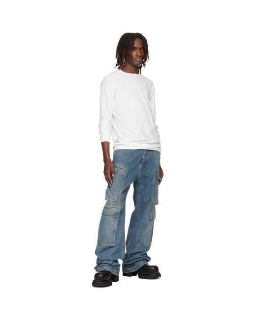 Rick Owens Black Off- Temple Level Ls T-Shirt for men
