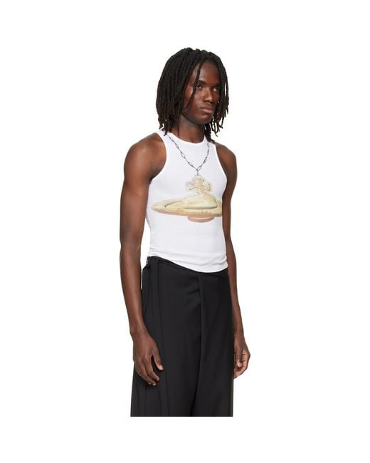 Vivienne Westwood Black Orb 90S Tank Top for men