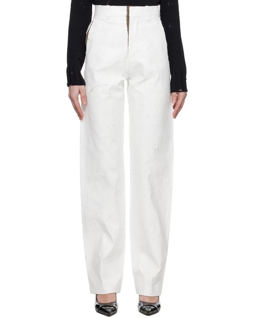 MM6 by Maison Martin Margiela ホワイト テーラードパンツ Black