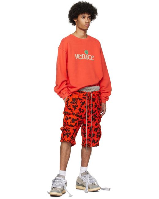 ERL Red 'venice' Sweatshirt for men
