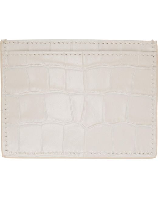 Vivienne Westwood White Off- Flat Card Holder