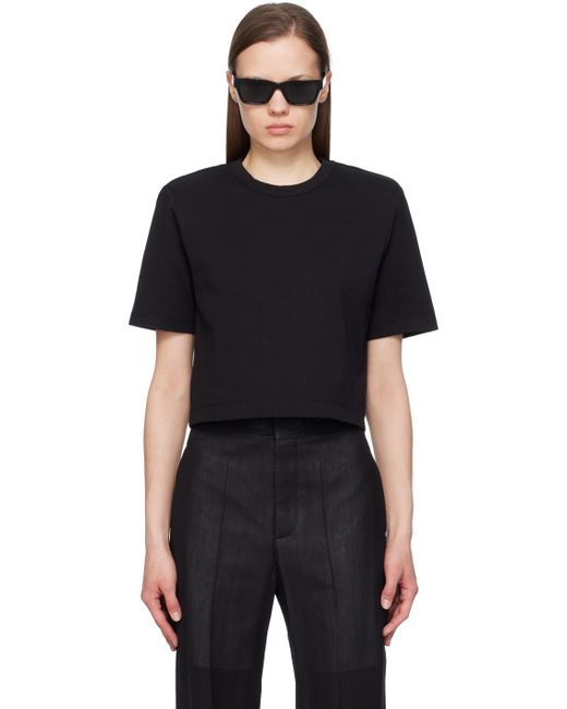 Wardrobe NYC Black Shoulder Pad T-shirt