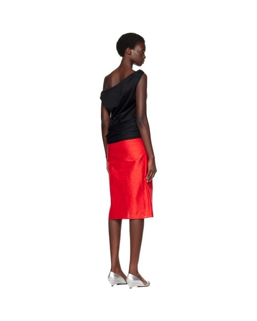 Proenza Schouler Red Zafira Top