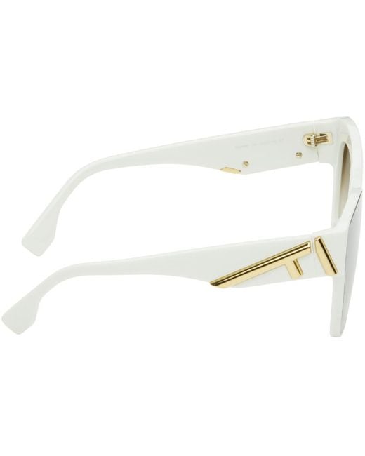 Fendi Black White ' First' Sunglasses