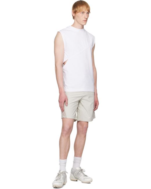 HELIOT EMIL White Pleistos Tank Top for men