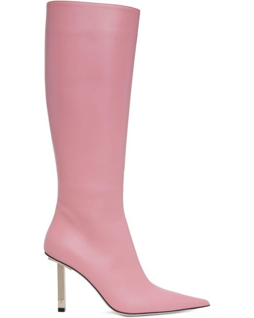 Ioannes Pink Tresor Pointed Boots