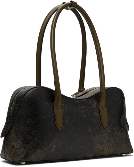 Stella McCartney カーキ＆ブラック ミディアム Muddy バッグ Black