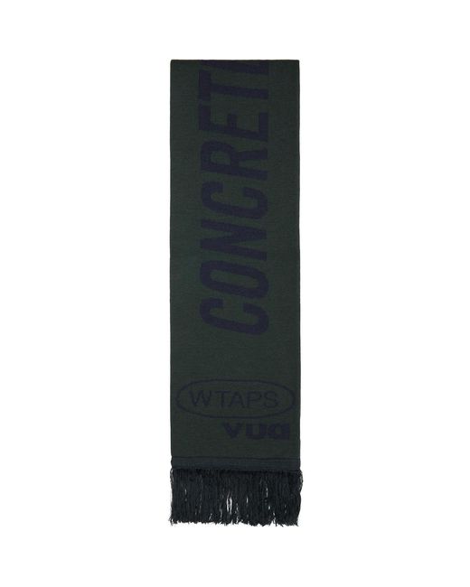 (w)taps Black Khaki & Evasion Muffler Scarf for men
