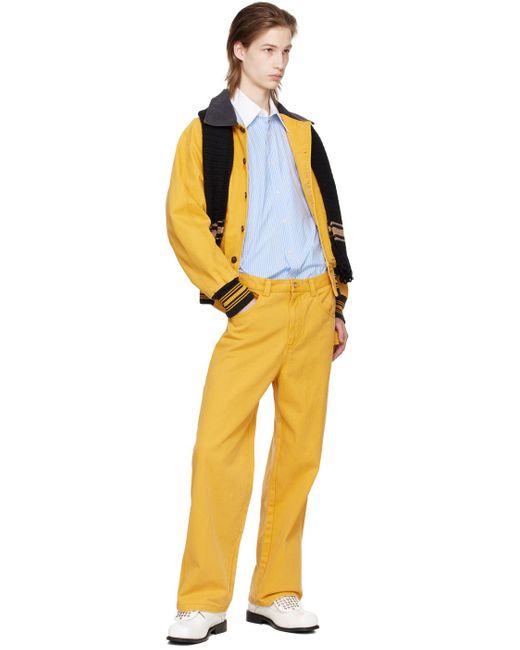 Bode Orange Yellow Banbury Jacket for men