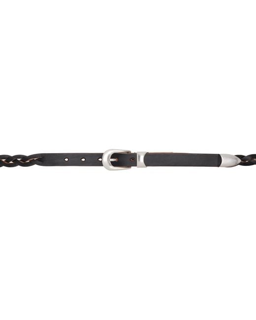 小物 Our Legacy BRAIDED BELT 2CM Our Legacy - 2 cm Braided Belt Naturale Leather