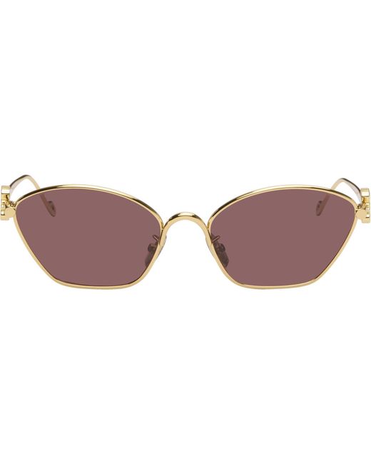 Loewe Black Anagram Hexagonal Sunglasses
