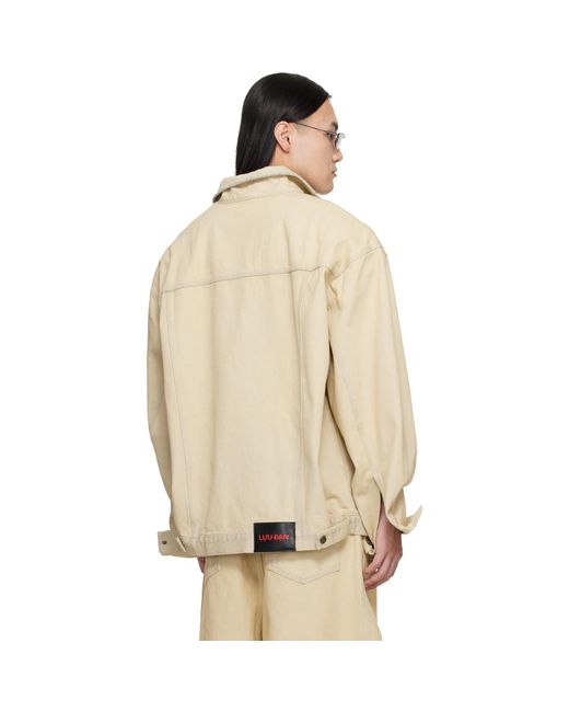 Lu'u Dan Natural Off- Drifter Denim Jacket for men