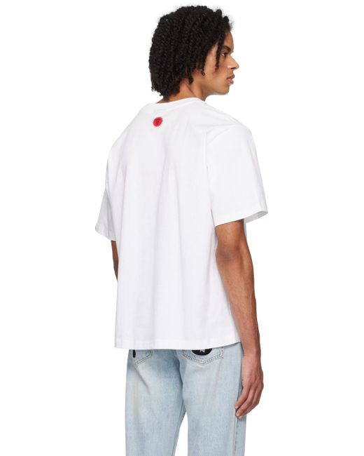 T-shirt blanc à logo de style collégial ICECREAM pour homme en coloris White