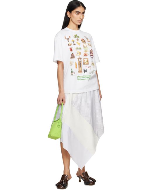 J.W. Anderson ホワイト Diorama プリントTシャツ White