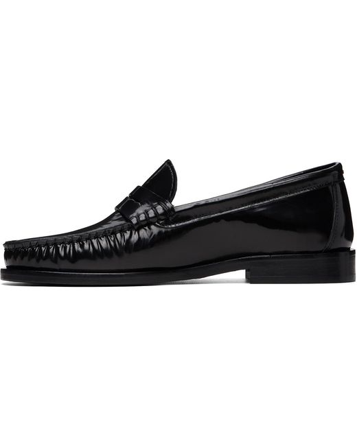 Aeyde Black Terry Polido Loafers