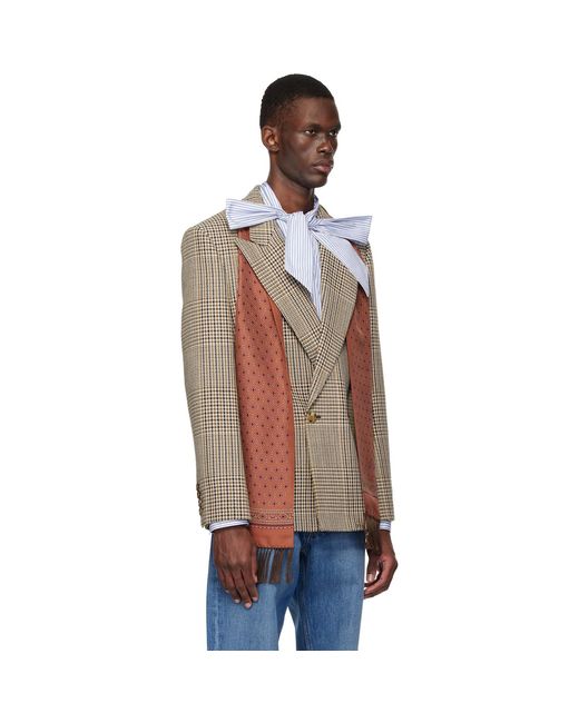 Valentino Black Double-Breasted Blazer for men