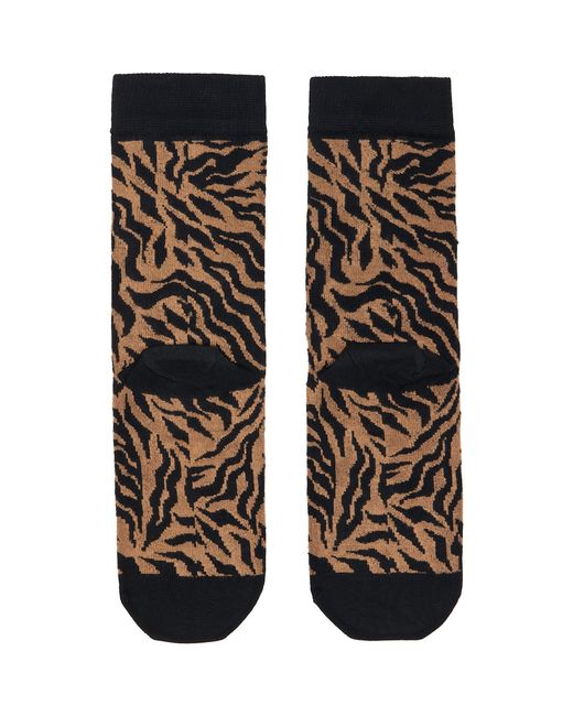 Chopova Lowena Black Tiger Short Socks