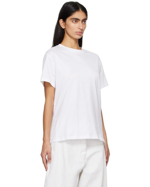 Studio Nicholson White Marine T-shirt | Lyst