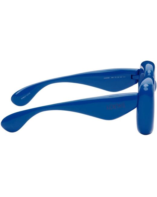 Loewe Blue Inflated Rectangular Sunglasses