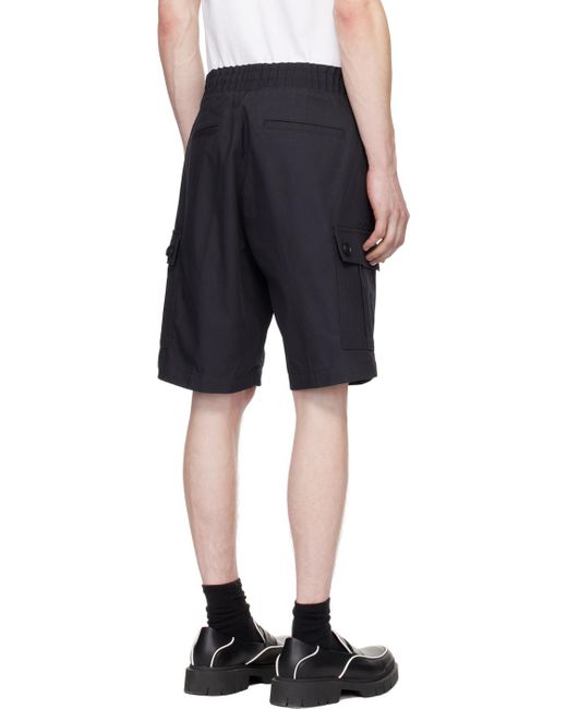 HUGO Black Drawstring Shorts for men