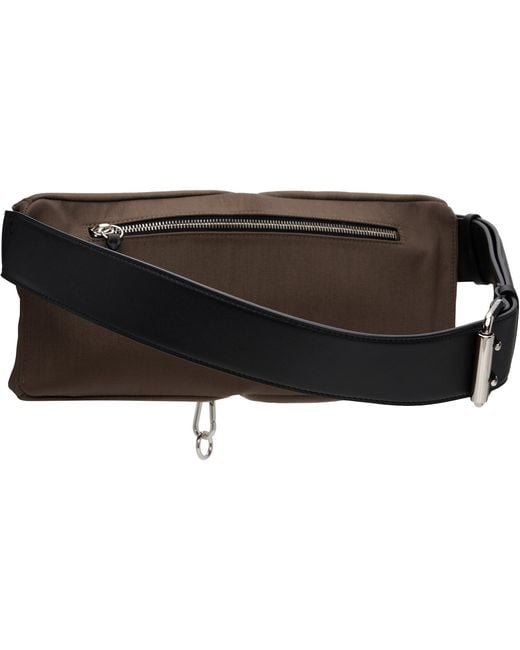 Givenchy Black Cargo Canvas Belt Bag for men
