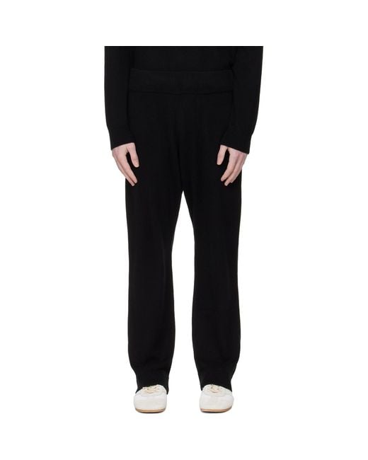 Entire studios Black Knit Lounge Pants for men
