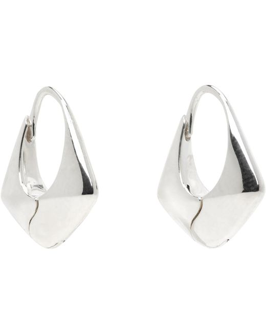 Sophie Buhai Metallic Small Pyramid Hoop Earrings