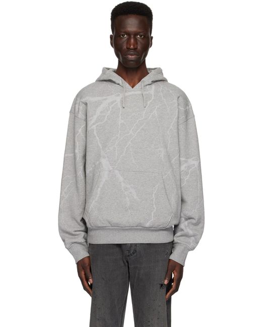 Givenchy Gray Graphic Hoodie for men