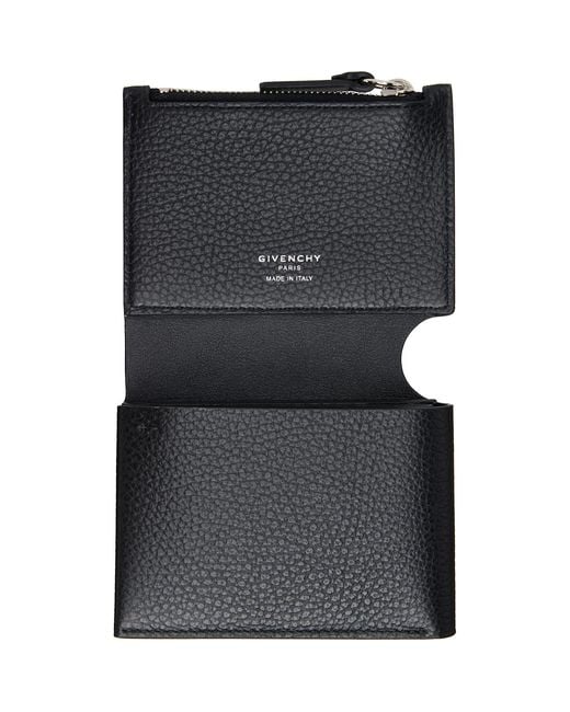 Givenchy Black Folded Trifold Wallet for men