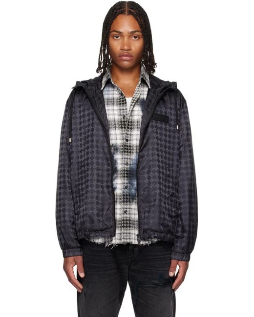 Amiri Ma Quad Windbreaker Jacket in Black for Men | Lyst