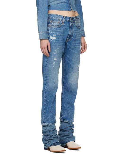 R13 Blue Boyfriend Jeans