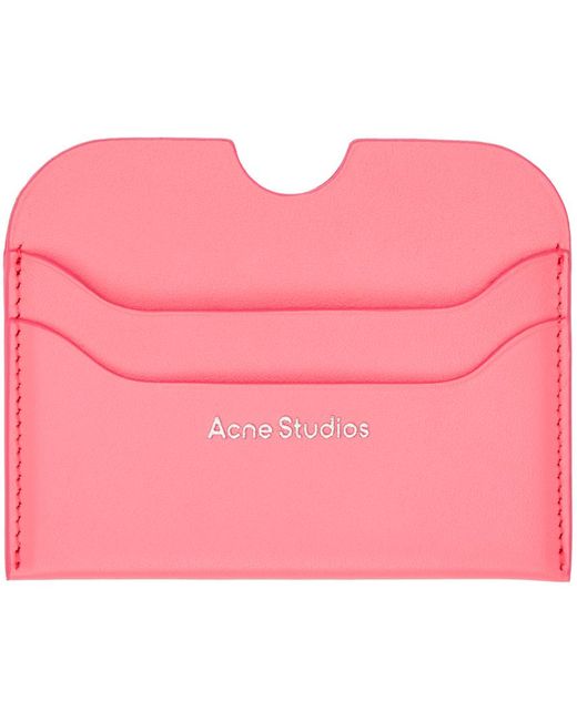 Acne Pink Slim Card Holder