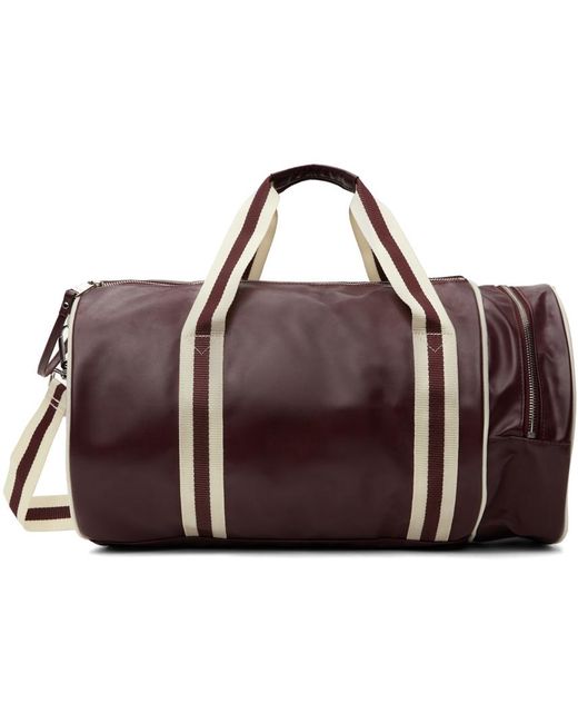 Fred Perry Burgundy Barrel Duffle Bag for Men | Lyst