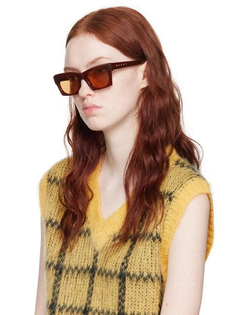 Marni Black Brown Retrosuperfuture Edition Edku Sunglasses