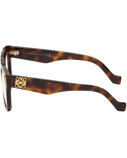Loewe Black Brown Anagram Glasses