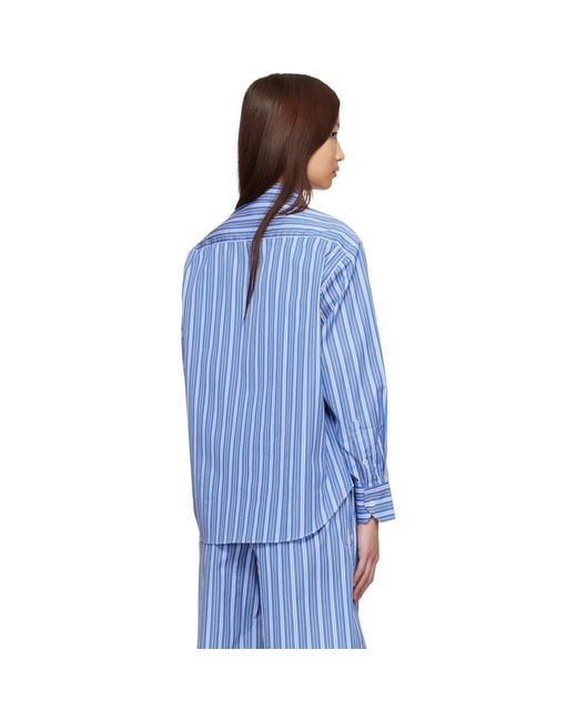 HOMMEGIRLS Blue Oxford Shirt