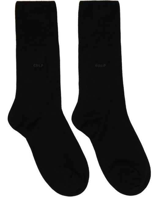CDLP Black Five-pack Mid-length Socks for men