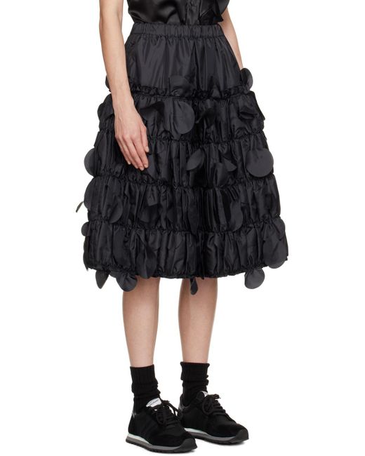 Comme des Garçons Comme Des Garçons Comme Des Garçons Black Ruched Midi Skirt