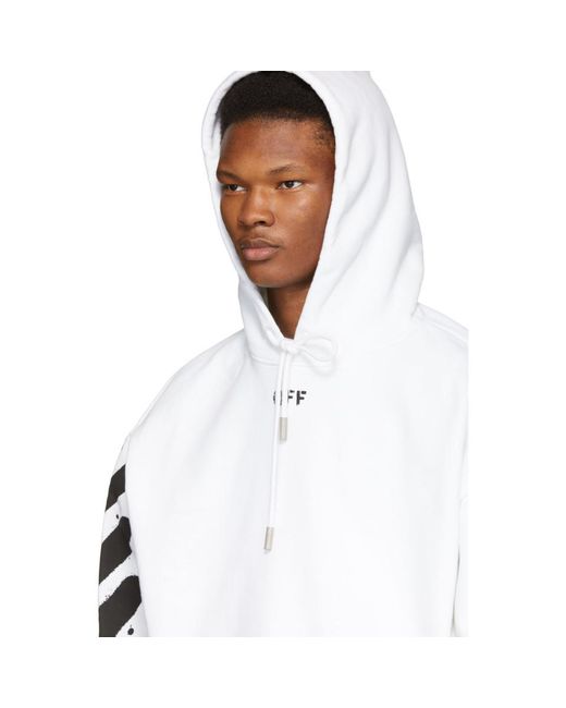 Off-White c/o Virgil Abloh White Spray Paint Hoodie for Men