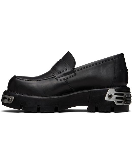 Vetements Black New Rock Edition Metal Loafers for men