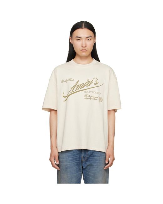 Amiri Natural Off- Quality Goods' Oversized T-Shirt for men