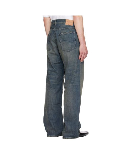 Balenciaga Gray Relaxed Fit Jeans for men