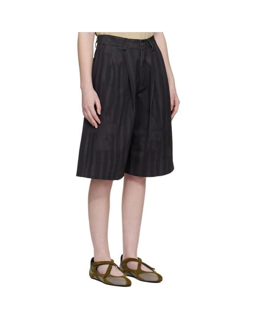 Collina Strada Black Catchfly Shorts