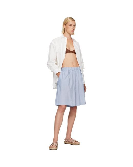 Baserange Blue Claude Shorts