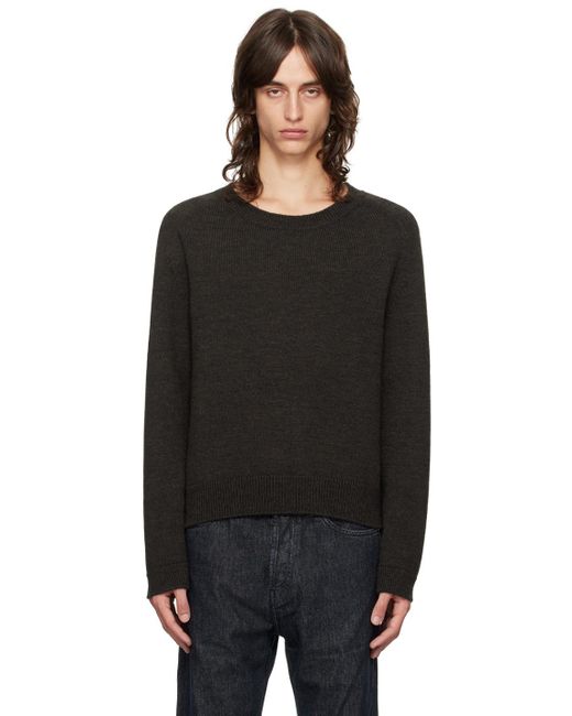 TRUE ROUNDNECK Off Black 46 Our Legacy True Round Neck Sweater in