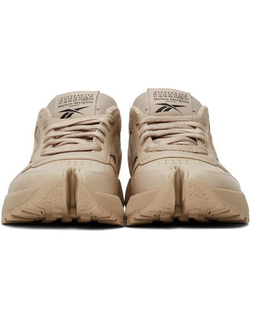 Maison Margiela Leather Tan Reebok Edition Project 0 Cl Tabi Sneakers in  Natural for Men | Lyst Australia