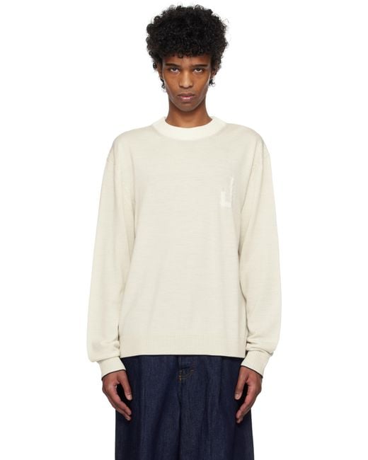 Jacquemus Black Off- 'The Tricot Knit' Sweater for men