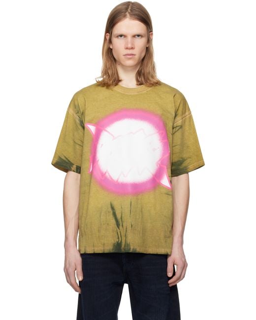 Tシャツ・カットソー DIESEL T-SHIRTS KHAKI DIESEL Khaki T-Boxt-R24 T-Shirt in Black for Men | Lyst